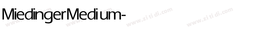 Miedinger Medium字体转换